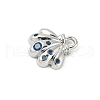 Brass Micro Pave Cubic Zirconia Charms KK-M326-20A-P-2