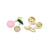 Brass Micro Pave Cubic Zirconia Pendants KK-H072-11A-G01-2