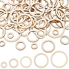 SOFPLATE 200Pcs 5 Styles Laser Cut Wood Shapes WOOD-SP0001-18-1