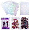 50Pcs Double Face Laser Rectangle PE Cellophane Bags ABAG-TAC0013-14C-2