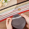 GOMAKERER 32 Yards 8 Colors Nylon Crown Elastic Lace Ribbon OCOR-GO0001-25-7