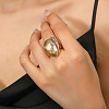 Alloy Rhinestone Finger Rings EW8675-5-3