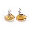 Faceted Resin Pendants RESI-F016-A01-1