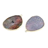 Natural Indian Agate Pendants G-K347-02G-08-2