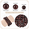 AHADERMAKER 300Pcs 3 Styles Natural Wood Beads Strands WOOD-GA0001-66-2
