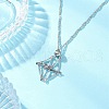 304 Stainless Steel Empty Macrame Pouch Pendant Singapore Chain Necklaces NJEW-JN05284-01-1