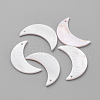 Plated Freshwater Shell Pendants SHEL-S269-20A-1