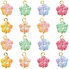 30Pcs 5 Colors Handmade Lampwork Charms PALLOY-CJ0002-66-8