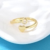 Brass Cuff Rings for Women RJEW-U044-O-2