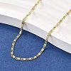 Brass Lumachina Chain Necklaces NJEW-M108-43G-1