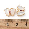 Brass Micro Pave Cubic Zirconia Pendants KK-U052-14G-3