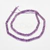 Natural Amethyst Bead Strands G-P279-74-4mm-2