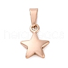 Ion Plating(IP) 304 Stainless Steel Charms STAS-I127-067RG-1