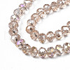 Electroplate Glass Beads Strands EGLA-A034-T3mm-B24-3