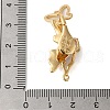 Brass Micro Pave Clear Cubic Zirconia Fold Over Clasps KK-S382-11G-3
