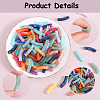 SOFPLATE 100Pcs Imitation Gemstone Acrylic Beads OACR-SP0001-05E-6