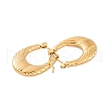 Ion Plating(IP) 304 Stainless Steel Hoop Earrings for Women EJEW-P279-15G-2