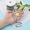 Tarnish Resistant Men's Jewelry Making 304 Stainless Steel Double Link Curb Chains CHS-A003C-1.2mm-7