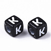 Opaque Acrylic Beads X-SACR-N002-01K-3