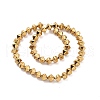 Electroplated Non-magnetic Synthetic Hematite Beads Strands G-G862-01B-2