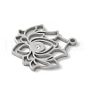304 Stainless Steel Crystal Rhinestone Pendants STAS-E501-18P-2