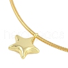 Stainless Steel Round Snake Chain Pendant Necklaces NJEW-D088-01G-02-2