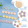 Beadthoven 50Pcs 25 Style Zinc Alloy Enamel Pendants ENAM-BT0001-18-15