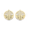 Ion Plating(IP) 201 Stainless Steel Pendant STAS-B027-10G-1