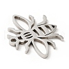 Non-Tarnish 201 Stainless Steel Pendants STAS-E015-11P-3