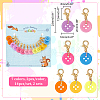 Flat Round Button Stitch Markers HJEW-AB00270-2