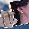 304 Stainless Steel Stud Earring Findings STAS-LP0001-17-4