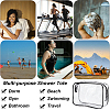 CRASPIRE 3Pcs Transparent PVC Cosmetic Zipper Pouches AJEW-CP0008-72-5