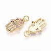 Brass Micro Pave Cubic Zirconia Pendants KK-T070-72-2