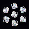 Transparent Crackle Acrylic Pendants MACR-ZX022-29G-4