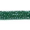 Transparent Electroplate Glass Beads Strands EGLA-A039-T6mm-A10-1