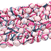 Dyed Round Synthetic Gemstone Ocean White Jade Beads Strands G-F085-8mm-01-2