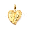 Heart 304 Stainless Steel Pendant Decorations STAS-R159-41G-05-1