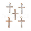 Alloy Crystal Rhinestone Pendants PALLOY-F288-03KCG-4