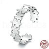 Puzzle 925 Sterling Silver Adjustable Cuff Rings FS-WG2DCD2-01-5