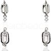 Unicraftale 304 Stainless Steel Box Clasps STAS-UN0005-15P-1