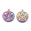 Ion Plating(IP) 201 Stainless Steel Pendants STAS-N098-075M-1