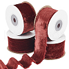 Velvet Ribbon Torn Edge Fabric DIY-WH0419-91B-1