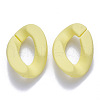 Opaque Spray Painted Acrylic Linking Rings OACR-S036-001B-I04-1