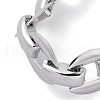 Non-Tarnish 304 Stainless Steel Link Chain Bracelets for Women Men BJEW-Q343-14P-2