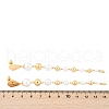 Brass ABS Plastic Pearl Tassel Stud Earrings EJEW-U040-17G-5