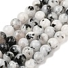 Natural Rainbow Moonstone Beads Strands G-Q1001-A05-03-01-2