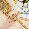 15 Yards Sparkle Polyester Lace Ribbon OCOR-WH0091-09B-3