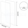 Olycraft Transparent Plastic Board with Protective Paper for Photo Frame Replacement DIY-OC0003-74B-2