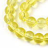 Transparent Glass Beads Strands GLAA-T032-T6mm-12-2