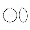 304 Stainless Steel Big Hoop Earrings EJEW-F105-06B-1